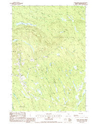Tomah Mountain Maine Historical topographic map, 1:24000 scale, 7.5 X 7.5 Minute, Year 1988