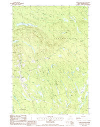 Tomah Mountain Maine Historical topographic map, 1:24000 scale, 7.5 X 7.5 Minute, Year 1988