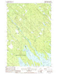Tomah Ridge Maine Historical topographic map, 1:24000 scale, 7.5 X 7.5 Minute, Year 1988