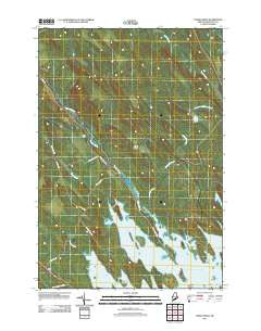 Tomah Ridge Maine Historical topographic map, 1:24000 scale, 7.5 X 7.5 Minute, Year 2011