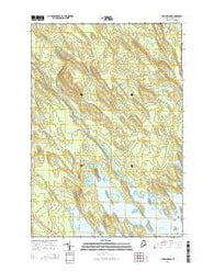 Tomah Ridge Maine Current topographic map, 1:24000 scale, 7.5 X 7.5 Minute, Year 2014