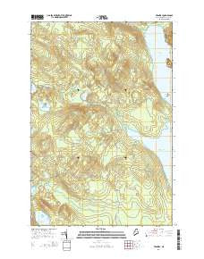 Tramway Maine Current topographic map, 1:24000 scale, 7.5 X 7.5 Minute, Year 2014