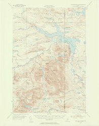Traveler Mountain Maine Historical topographic map, 1:62500 scale, 15 X 15 Minute, Year 1955