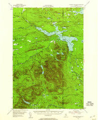 Traveler Mountain Maine Historical topographic map, 1:62500 scale, 15 X 15 Minute, Year 1955