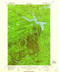 Traveler Mountain Maine Historical topographic map, 1:62500 scale, 15 X 15 Minute, Year 1955