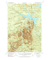 Traveler Mountain Maine Historical topographic map, 1:62500 scale, 15 X 15 Minute, Year 1955