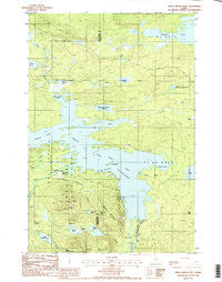 Trout Brook Mtn Maine Historical topographic map, 1:24000 scale, 7.5 X 7.5 Minute, Year 1988