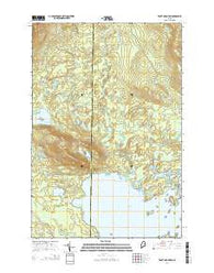 Trout Mountain Maine Current topographic map, 1:24000 scale, 7.5 X 7.5 Minute, Year 2014