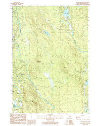 Tug Mountain Maine Historical topographic map, 1:24000 scale, 7.5 X 7.5 Minute, Year 1990