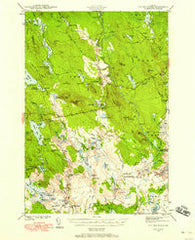 Tug Mountain Maine Historical topographic map, 1:62500 scale, 15 X 15 Minute, Year 1941