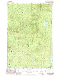 Tumbledown Mtn Maine Historical topographic map, 1:24000 scale, 7.5 X 7.5 Minute, Year 1989