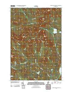 Tumbledown Mountain Maine Historical topographic map, 1:24000 scale, 7.5 X 7.5 Minute, Year 2011