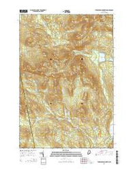 Tumbledown Mountain Maine Current topographic map, 1:24000 scale, 7.5 X 7.5 Minute, Year 2014
