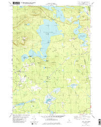 Tunk Lake Maine Historical topographic map, 1:24000 scale, 7.5 X 7.5 Minute, Year 1982