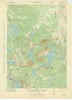 Tunk Lake Maine Historical topographic map, 1:62500 scale, 15 X 15 Minute, Year 1942
