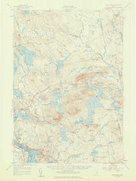 Tunk Lake Maine Historical topographic map, 1:62500 scale, 15 X 15 Minute, Year 1957