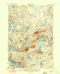Tunk Lake Maine Historical topographic map, 1:62500 scale, 15 X 15 Minute, Year 1932
