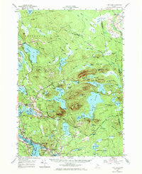Tunk Lake Maine Historical topographic map, 1:62500 scale, 15 X 15 Minute, Year 1957