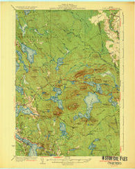 Tunk Lake Maine Historical topographic map, 1:62500 scale, 15 X 15 Minute, Year 1932