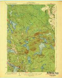 Tunk Lake Maine Historical topographic map, 1:62500 scale, 15 X 15 Minute, Year 1932