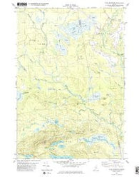 Tunk Mountain Maine Historical topographic map, 1:24000 scale, 7.5 X 7.5 Minute, Year 1982