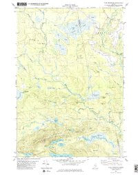 Tunk Mountain Maine Historical topographic map, 1:24000 scale, 7.5 X 7.5 Minute, Year 1982