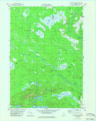 Tunk Mountain Maine Historical topographic map, 1:24000 scale, 7.5 X 7.5 Minute, Year 1982