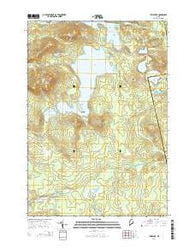 Tunk Lake Maine Current topographic map, 1:24000 scale, 7.5 X 7.5 Minute, Year 2014