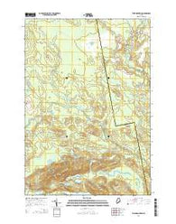 Tunk Mountain Maine Current topographic map, 1:24000 scale, 7.5 X 7.5 Minute, Year 2014
