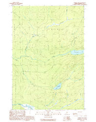 Turner Pond Maine Historical topographic map, 1:24000 scale, 7.5 X 7.5 Minute, Year 1989