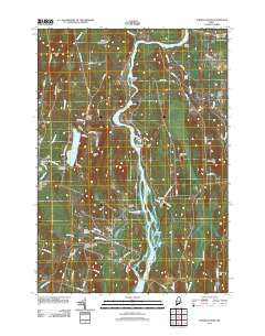 Turner Center Maine Historical topographic map, 1:24000 scale, 7.5 X 7.5 Minute, Year 2011