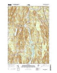 Turner Center Maine Current topographic map, 1:24000 scale, 7.5 X 7.5 Minute, Year 2014
