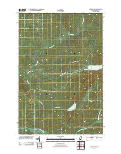 Turner Pond Maine Historical topographic map, 1:24000 scale, 7.5 X 7.5 Minute, Year 2011