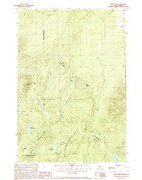 Twin Peaks Maine Historical topographic map, 1:24000 scale, 7.5 X 7.5 Minute, Year 1990