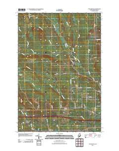 Twin Brook Maine Historical topographic map, 1:24000 scale, 7.5 X 7.5 Minute, Year 2011