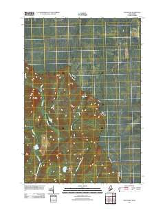 Twin Peaks Maine Historical topographic map, 1:24000 scale, 7.5 X 7.5 Minute, Year 2011