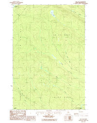 Ugh Lake Maine Historical topographic map, 1:24000 scale, 7.5 X 7.5 Minute, Year 1986