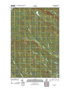 Ugh Lake Maine Historical topographic map, 1:24000 scale, 7.5 X 7.5 Minute, Year 2011