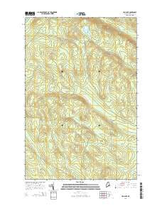 Ugh Lake Maine Current topographic map, 1:24000 scale, 7.5 X 7.5 Minute, Year 2014