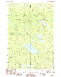 Umcolcus Lake Maine Historical topographic map, 1:24000 scale, 7.5 X 7.5 Minute, Year 1986