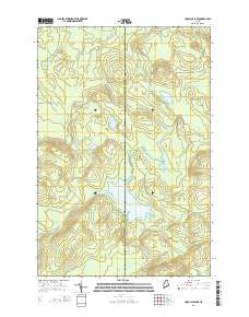 Umcolcus Lake Maine Current topographic map, 1:24000 scale, 7.5 X 7.5 Minute, Year 2014