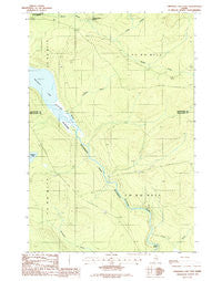 Umsaskis Lake East Maine Historical topographic map, 1:24000 scale, 7.5 X 7.5 Minute, Year 1986