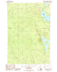 Umsaskis Lake West Maine Historical topographic map, 1:24000 scale, 7.5 X 7.5 Minute, Year 1986
