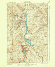 Umsaskis Lake Maine Historical topographic map, 1:62500 scale, 15 X 15 Minute, Year 1935