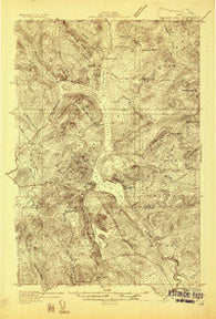 Umsaskis Lake Maine Historical topographic map, 1:48000 scale, 15 X 15 Minute, Year 1932