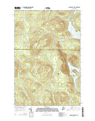 Umsaskis Lake West Maine Current topographic map, 1:24000 scale, 7.5 X 7.5 Minute, Year 2014