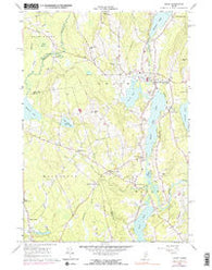 Union Maine Historical topographic map, 1:24000 scale, 7.5 X 7.5 Minute, Year 1965