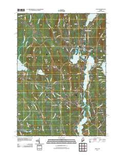 Union Maine Historical topographic map, 1:24000 scale, 7.5 X 7.5 Minute, Year 2011