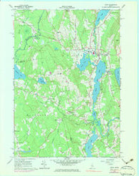 Union Maine Historical topographic map, 1:24000 scale, 7.5 X 7.5 Minute, Year 1965