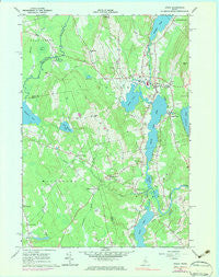 Union Maine Historical topographic map, 1:24000 scale, 7.5 X 7.5 Minute, Year 1965